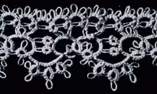 Tatted Wedding Cake Lace Edging #1838
