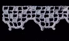 Filet Crochet Edging Pattern #1895
