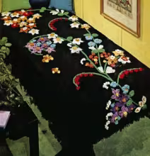 Flower Fountain Afghan Pattern