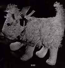 Toy Fuzzy Dog Pattern #3122