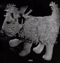 Toy Fuzzy Dog Pattern #3122