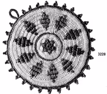 Potholder Pattern #3228