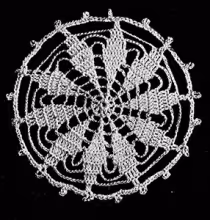 Round Ten-Point Star Medallion Pattern
