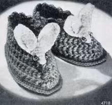 Child's Rabbit Slippers Pattern | No. 4718