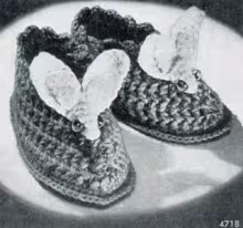 Child's Rabbit Slippers Pattern | No. 4718
