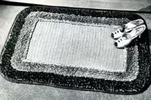 Loop Stitch Border Rug Pattern #5104