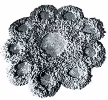 Lazy Daisy Loops Circular Rug Pattern #5106