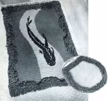 Marine Rug & Toilet Seat Cover Pattern #5107