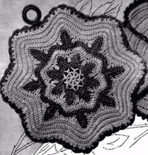 Thorn Rose Potholder Pattern #5514