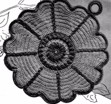 Daisy Potholder Pattern #5516