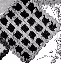 Plaid Potholder Pattern #5528