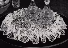 Irish Rose Ruffle Doily Pattern #5907