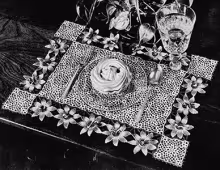 Passion Flower Luncheon Set Pattern #6404