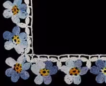 Forget-Me-Not Edging and Insertion Pattern