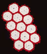 Pebbly Popcorn Placemat Pattern #7012