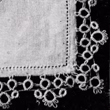 Dainty Tatted Edging Pattern #706