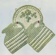 Jugs on a Rack Pot Holder Patterns
